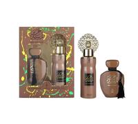 Lamsat Harir Dubai Chocolate Gift Set - Eau de Parfum 100ml & Body Spray 200ml, Sweet Gourmand Oriental Long-Lasting Fragrance