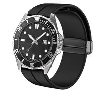 Lamshaw 18mm, 22mm Quick Release Soft Silicone Sport Replacement Straps Compatible for Casio W-217H, W-218H, W-219H, F105W, F-91W, A158WA, A168WA, A700W-1, A700WM-9, A100WE-1, A100WEPC-1, MDV106-1AV