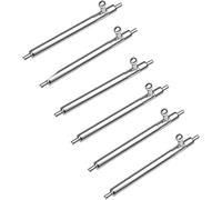 Lamshaw 6 Pack Quick Release Spring Bars for Watch Bands, Stainless Steel Watch Pins,1.5mm Diameters, 10mm,12mm,14mm,15mm,16mm,17mm,18mm,19mm,20mm,21mm,22mm,23mm,24mm Millimeter (10mm)
