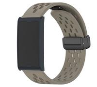 Lamshaw Compatible for Amazfit Helio Bands, Quick Release Breathable Silicone Replacemet Band Straps Compatible for Amazfit Helio Fitness Tracker Wristband (Brown)