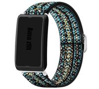 Lamshaw Compatible for Amazfit Helio Bands, Stretch Elastics Nylon Adjustable Replacement Strap Accessories for Men & Women Compatible for Amazfit Helio Fitness Tracker Wristband (Bluesky)