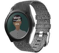 Lamshaw Compatible for AngelSense Watch Bands, Quick Release Breathable Nylon Woven Fabric Replacement Accessory Strap Compatible for AngelSense Assistive Technology Watch (Gray)