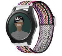 Lamshaw Compatible for AngelSense Watch Bands, Quick Release Stretch Elastics Nylon Adjustable Replacement Strap Accessories Compatible for AngelSense Assistive Technology Watch (Bohe Rainbow)