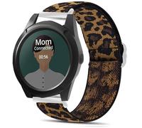 Lamshaw Compatible for AngelSense Watch Bands, Quick Release Stretch Elastics Nylon Adjustable Replacement Strap Accessories Compatible for AngelSense Assistive Technology Watch (Leopard)