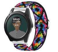 Lamshaw Compatible for AngelSense Watch Bands, Quick Release Stretch Elastics Nylon Adjustable Replacement Strap Accessories Compatible for AngelSense Assistive Technology Watch (Colorful)