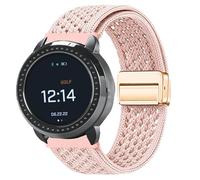 Lamshaw Compatible for Bushnell iON Elite Bands, Quick Release Breathable Sport Loop Braided Nylon Strap Compatible with Bushnell iON Elite Watch (Pink, 22mmSize)
