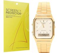 Lamshaw Compatible for Casio AQ-230 Screen Protector, [6 Pack] Full Coverage TPU Clear Film Compatible with Casio Watch AQ-230A-7DMQYES, AQ-230GA-9DMQYES (6 Pack)
