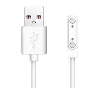 Lamshaw Compatible for Eufy SmartTrack Card E30 Charger, 100cm Magnetic Replacement Charging Compatible for Eufy SmartTrack Card E30 (White, for E30 Card)