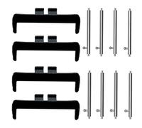 Lamshaw Compatible for HONOR Choice Watch 2i Adapter, Watch Band Stainless steel Connector Kit 22mm watch band Connection Adapter for HONOR Choice Watch 2i (Black+Black)
