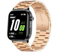 Lamshaw Compatible for Honor Choice Watch 2i Bands, Quick Release Stainless Steel Metal Replacement Straps Compatible with HONOR CHOICE INFOWEAR Watch 2 Pro (RoseGold, Choice Watch 2i)