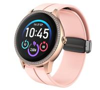 Lamshaw Compatible for iTech Fusion 3 Bands, 16mm, 20mm, 22mm, 24mm Quick Release Soft Silicone Sport Wristband Replacement Straps Compatible for iTech Fusion 3, Bold 3, Elite 3, Active 3 Smart Watch