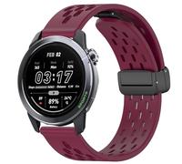 Lamshaw Compatible for Mibro GS Explorer S Bands, Quick Release Breathable Soft Silicone Sport Band Replacemet Straps Compatible with Mibro GS Explorer S, Pro 2, Active 2 Watch,etc (Wine Red, 22mm)