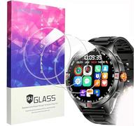 Lamshaw Compatible for Mingdaln Military Smart Watches Screen Protector, [3 Pack] 9H Tempered Glass Screen Protector Film Compatible with Mingdaln V45 1.46" Military Smart Watches (3 Pack)