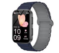 Lamshaw Compatible for MorePro Smart Watch Bands, Quick Release Silicone Sport Strap Replacement Watchband Compatible for MorePro HM57, Air 2 Smart Watch (Blue, 20mm size band)