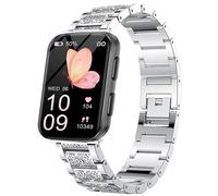 Lamshaw Compatible for MorePro Smart Watch Bands, Quick Release Soft Silicone Sport Wristband Replacement Straps Compatible for MorePro HM57, Air 2 Smart Watch (Silver, 20mm size band)