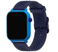 Lamshaw Compatible for My Play Watch Bands, Quick Release Silicone band with Metal Buckle Compatible for Atari 2600, Mega, Tetris, Emoji Smartwatch (Blue, Millimeters, 22)