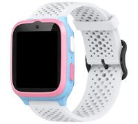 Lamshaw Compatible for MyFirst Smart Watch Bands, Quick Release Silicone band with Metal Buckle Compatible for MyFirst Fone S3, Fone S3+, Fone S3c, Fone S4, Fone R2 Smart Watch (White, 20mm)