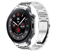 Lamshaw Compatible for OnePlus Watch 2R Band, Quick Release Stainless Steel Metal Replacement Straps Compatible for OnePlus Watch 2, 2R, 1 Smartwatch, ONESIZE, Stainless Steel, No gemstone.