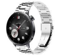 Lamshaw Compatible for OnePlus Watch 3 43mm Bands, Quick Release Stainless Steel Metal Replacement Straps Compatible for OnePlus Watch 3 43mm (Silver, 18mm size band)