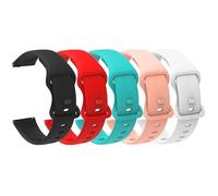 Lamshaw Compatible for P125 Smart Watch bands, 22mm Quick Release New Soft Silicone Sport Replacement Straps Compatible for Popglory,Liufiueq,KALINCO,CASCHO P125 Smart Watch 1.85 inch (5Pack-a, 22mm)
