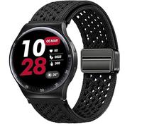 Lamshaw Compatible for Reebok Pulse Smartwatch Bands, Breathable Sport Loop Braided Nylon Strap Compatible with Reebok Pulse Smartwatch 2025 (Black, 22mmSize)
