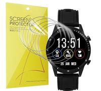 Lamshaw Compatible for Sekonda Mens 45mm Smart Watch Screen Protector, [6 Pack] Full Coverage TPU Clear Film Compatible for Sekonda Active Go Smart Watch 45mm 1.5" (6 Pack)