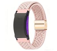 Lamshaw Compatible for Shock Clock Max Bands, Quick Release Breathable Sport Loop Braided Nylon Strap Compatible with Pavlok Shock Clock 3, Max (Pink, 22mmSize)