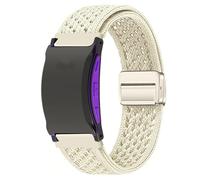 Lamshaw Compatible for Shock Clock Max Bands, Quick Release Breathable Sport Loop Braided Nylon Strap Compatible with Pavlok Shock Clock 3, Max (Starlight, 22mmSize)