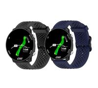 Lamshaw Compatible for Shot Scope G6 Bands, 20mm, 22mm Silicone band with Metal Buckle Compatible with Shot Scope G4, G5, G6, X5, V5 Watch,etc (2Pack-B, 22mmSize)