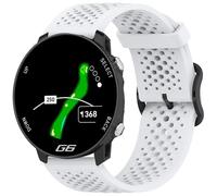 Lamshaw Compatible for Shot Scope G6 Bands, 20mm, 22mm Silicone band with Metal Buckle Compatible with Shot Scope G4, G5, G6, X5, V5 Watch,etc (White, 22mmSize)