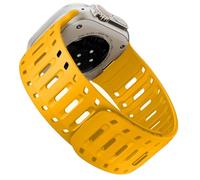 Lamshaw Compatible for Shot Scope G6 Bands, New Sweat-Proof Sport Silicone, Breathable Replacement Strap Watchband Compatible with Shot Scope G4, G5, G6, X5, V5 Watch,etc (Orange-yellow, 22mmSize)