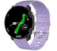 Lamshaw Compatible for Shot Scope G6 Bands, Quick Release Breathable Nylon Woven Fabric Replacement Accessory Strap Compatible with Shot Scope G4, G5, G6, X5, V5 Watch,etc (Purple, 22mmSize)