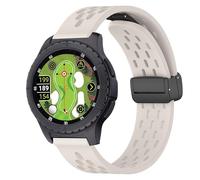 Lamshaw Compatible for SkyCaddie Watch Bands, Breathable Silicone Replacemet Band Straps Compatible with SkyCaddie LX2, LX5, LX5C Smart Watches (Beige, 20mmSize)