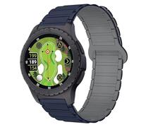 Lamshaw Compatible for SkyCaddie Watch Bands, Magnetic Silicone Sport Strong Magnet Strap Watchband Compatible with SkyCaddie LX2, LX5, LX5C Smart Watches (Blue, 20mmSize)
