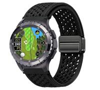 Lamshaw Compatible for SkyCaddie Watch Bands, Quick Release Breathable Sport Loop Braided Nylon Strap Compatible with SkyCaddie LX2, LX5, LX5C Smart Watches (Black, 20mmSize)