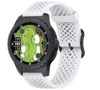 Lamshaw Compatible for SkyCaddie Watch Bands, Quick Release Silicone band with Metal Buckle Compatible with SkyCaddie LX2, LX5, LX5C Smart Watches (White, 22mmSize)