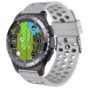 Lamshaw Compatible for SkyCaddie Watch Bands, Quick Release Silicone Replacement Wristbands Sport Strap with Metal Buckle Compatible for SkyCaddie LX2, LX5, LX5C Smart Watches (Gray, 22mmSize)