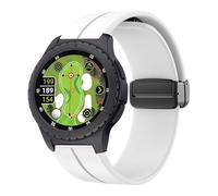 Lamshaw Compatible for SkyCaddie Watch Bands, Quick Release Soft Silicone Sport Wristband Replacement Straps Compatible for SkyCaddie LX2, LX5, LX5C Smart Watches (White, 20mmSize)
