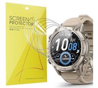 Lamshaw Compatible for SOUYIE GPS Smart Watch for Men Screen Protector, [6 Pack] Full Coverage TPU Clear Film Compatible for SOUYIE KW350C/KW350 GPS Smart Watch 1.43 Inches (6 Pack)