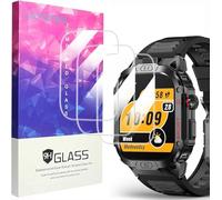 Lamshaw Compatible for SOUYIE Military Smart Watch Screen Protector, [3 Pack] 9H Tempered Glass Screen Protector Film Compatible for SOUYIE H69 Military Smart Watch-2.02 Inches (3 Pack)