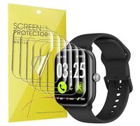 Lamshaw Compatible for Spade & Co Health Smartwatch 4 Screen Protector, [6 Pack] Full Coverage TPU Clear Film Compatible for Spade & Co Health Smartwatch 4 1.85 Inches (6 Pack)