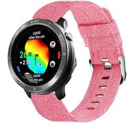 Lamshaw Compatible for Voice Caddie T11 PRO Bands, 20mm, 22mm Breathable Nylon Woven Fabric Replacement Accessory Strap Compatible for Voice Caddie T11 PRO, T9 Watch (Pink, 20mm size band)