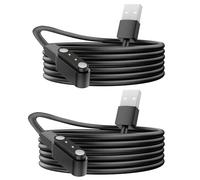 Lamshaw Compatible for WamGra Open Ear Headphones Charging Cable, Magnetic Replacement Charging Cable Compatible with WamGra T18 Open Ear Headphones (Black+Black, Type A)