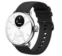 Lamshaw Compatible for Withings Smartwatch Bands, 18mm, 20mm Quick Release New Soft Silicone Sport Replacement Straps for Women, Man, Wristband Accessories (20mm size band, Black)