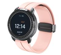 Lamshaw Compatible with Bushnell iON Elite Bands, Soft Silicone Sport Wristband Replacement Straps Compatible with Bushnell iON Elite Watch (Pink, 22mm size band)