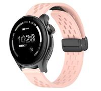 Lamshaw Compatible with Cubitt Viva Pro Bands, Quick Release Breathable Silicone Replacemet Band Straps Compatible with Cubitt Viva Pro, Viva, Aura Pro, Aura Smart Watch (Pink, 22mm size band)