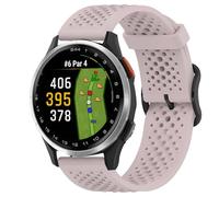 Lamshaw Compatible with Garmin Approach S44 Band, 20mm Quick Release Silicone band with Metal Buckle Compatible for Garmin Approach S50, S44, S42, S40 Smartwatch (Pink, 20mm size band)