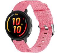 Lamshaw Compatible with Garmin Bounce 2 Band, Quick Release Breathable Nylon Woven Fabric Replacement Accessory Strap Compatible with Garmin Bounce 2, 1 Smart Watch (Pink, 20mm size band)