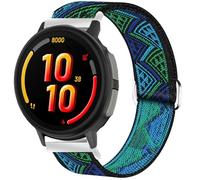 Lamshaw Compatible with Garmin Bounce 2 Band, Stretch Elastics Nylon Adjustable Replacement Strap Accessories Compatible with Garmin Bounce 2, 1 Smart Watch (Blueprint, 20mm size band)