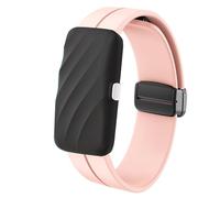 Lamshaw Compatible with Homedics WakeBand Bands, Soft Silicone Sport Wristband Replacement Straps Compatible for Homedics WakeBand Alarm Wristband (Pink, 12mmSize)